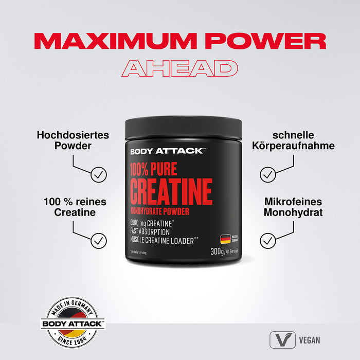 BODY ATTACK  100% PURE CREATINE (300 g)