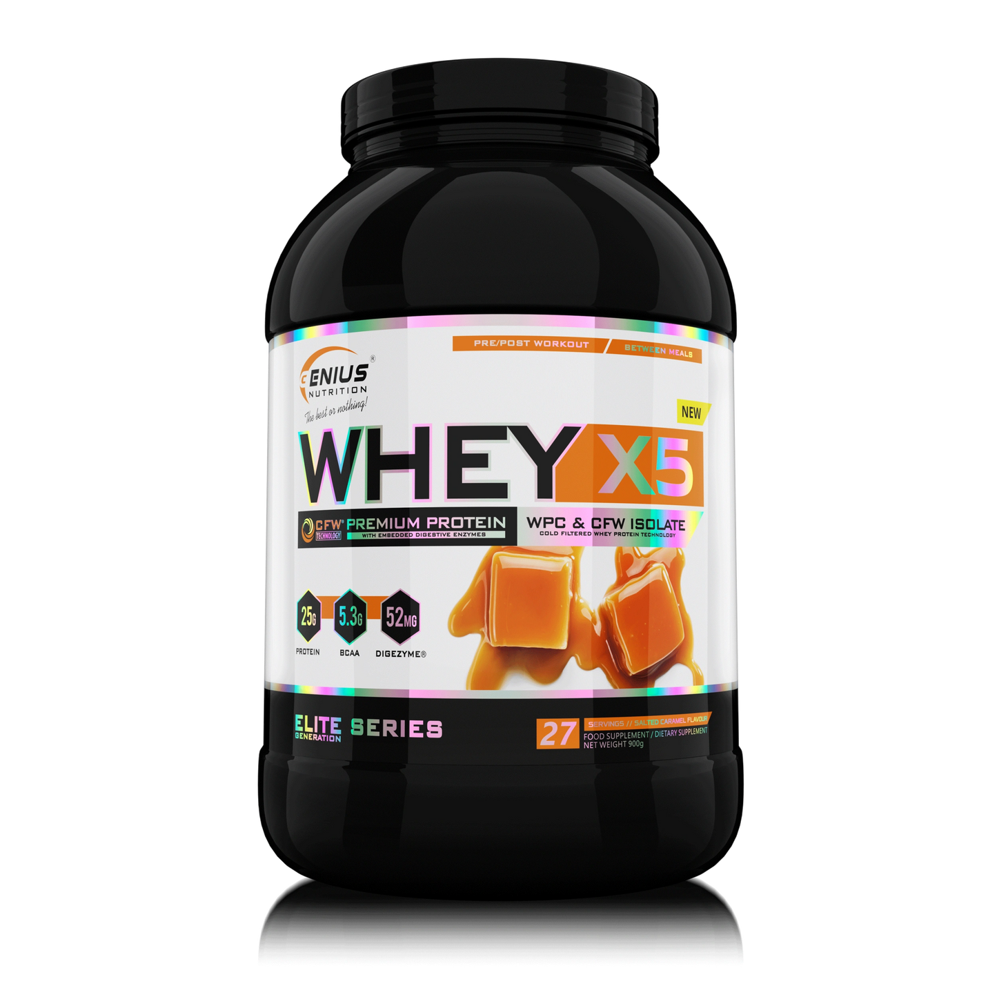 WHEY-X5® 900g/27serv  Genius Nutrition